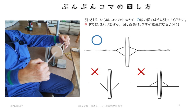 ぶんぶんゴマ製作