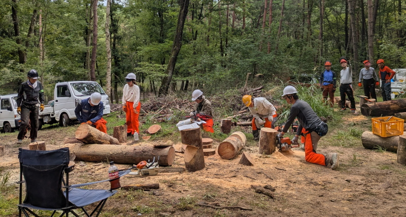 9月14日 秋のチェーンソー基本操作体験会